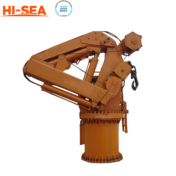 Marine Telescopic Knuckle Boom Crane